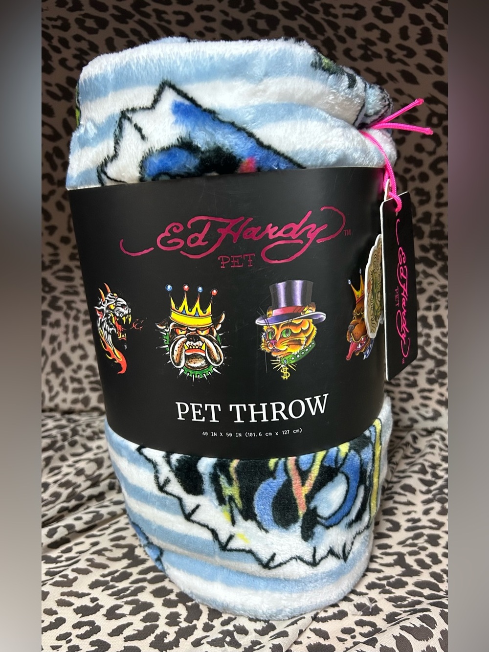 Ed Hardy Pet Throw Blanket